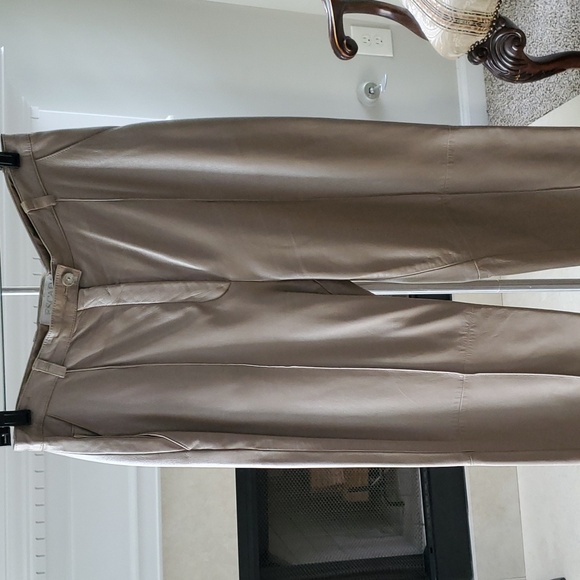 escada leather pants